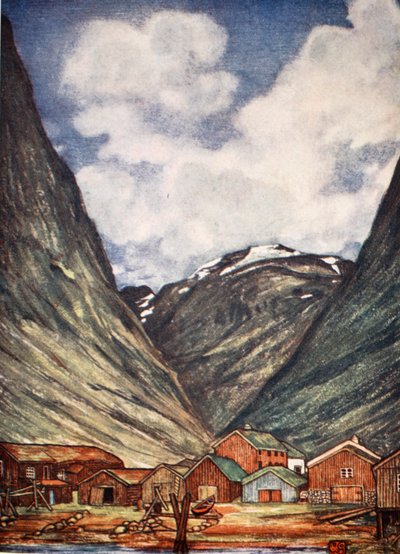 Snow-capped Mountain at Sundalsoren by Nico Jungman